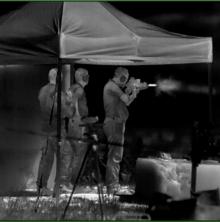Through-camera CheetIR-C output image