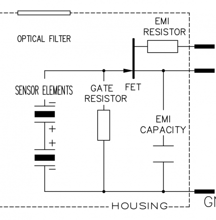 excelitas.PYD 1384/PYD 1394schematic
